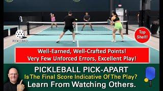 Pickleball! A Tournament Game With A Surprising Final Score!  Why Did The Losing Team Lose?