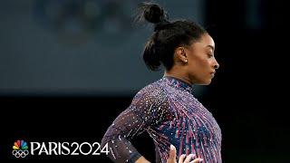 Simone Biles excels at podium training in preparation for 2024 Paris Olympics | NBC Sports