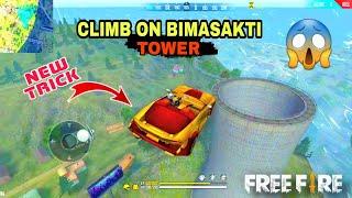 How To Climb On Bimasakti Tower Glider + Car || Free Fire New Tips And Tricks #Part2