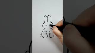 How to Draw A Rabbit From Number 3 | Easy Drawings