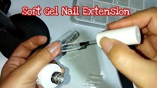 The Best Nail Extension Ever! Soft Gel Nail Extension Step By Step Tutorial