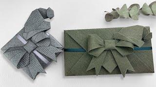 Gift Wrapping | Christmas Gift Wrapping Ideas + Origami Bow For Present（2021）