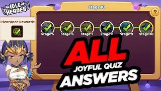 Idle Heroes - ALL Answers for New Year Joyful Quiz 2024