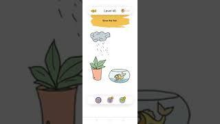 Brain Gym Tricky Level 60 Save the fish - Gameplay Solution Walkthrough