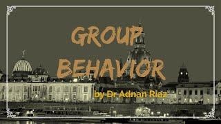 Group Behavior by Dr Adnan Riaz