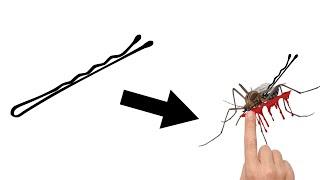 how to make a mosquito with a bobby pin