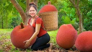 Harvesting Giant Jackfruits – Selling Fresh & Sweet at the Market! | Farm Life