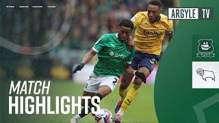 Match Highlights | Argyle v Derby County