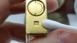 ST DUPONT LINE 1 gold lighter authentication video