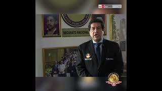 Decano Nacional del Colegio Médico del Perú, Dr. Miguel Palacios, saluda al INS por sus 125 años