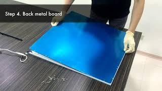 Diffuser +Light guide plate +white reflector of Panel light assembling guide