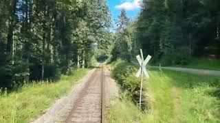 Führerstandmitfahrt. Viechtach - Gottes Zell - Viechtach. Zugleitbetrieb, ZLB. Bayerische Wald Train