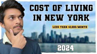 Cost of Living in NEW YORK in 2024 | How to budget as an international student in USA?