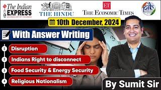 10 December 2024 | Editorial Discussion | Disruption, Religious Nationalism, Energy Food, Disconnect