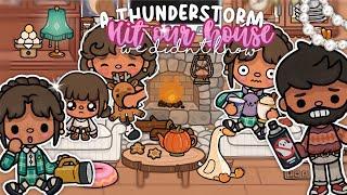 THUNDERSTORM ️ || Toca boca life ROLEPLAY *with voice* 