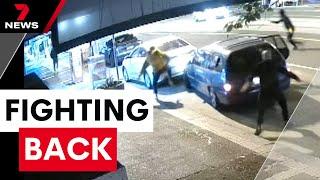 Watch as a Flemington shopkeeper takes the law into his own hands | 7NEWS