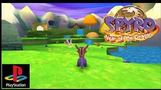 NEW: Spyro: Year of the Dragon (PlayStation) 117% Walkthrough - Part 1 (Sunrise Spring/Sheila's Alp)