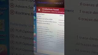 Virus removal #malwarebytes #toolset #laptoprepair