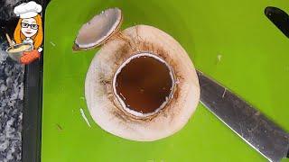 How to Open a Young Thai Coconut