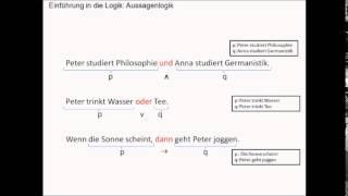 Logik-Tutorium: Aussagenlogik 1