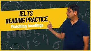 IELTS Reading Matching Headings Practice live with Ashish Singla