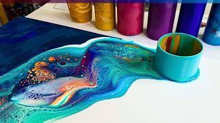 Explore OCEAN Hues With MeThese Colors Make Me Happy! Beautiful Ocean Memories ~ Acrylic Fluid Art