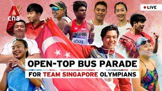 [LIVE] Open-top bus parade for Team Singapore's Paris Olympics athletes (Part 1/2)