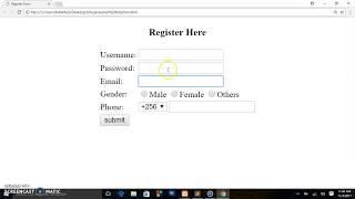 How to Create A simple Registration Form in HTML - Easy Tutorial