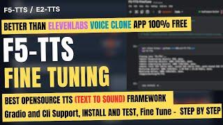 F5-TTS: Fine Tune Best OpenSource TTS (Text-To-Sound and Voice Clone) Beats ElevenLabs (100% Free)