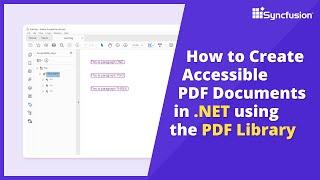 A Guide to Creating Accessible PDFs with .NET PDF Library