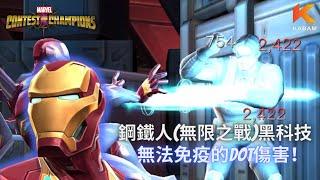 [超級爭霸戰]鋼鐵人(無限之戰)黑科技協同介紹｜Marvel Contest of Champions