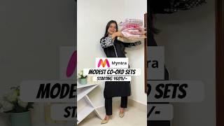 *HUGE* Myntra Modest Co-Ord Sets Haul #myntra #shorts