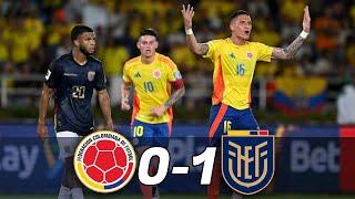 COLOMBIA vs ECUADOR 0-1 - Goles y Resumen del partido - ELIMINATORIAS SUDAMERICANAS 2024