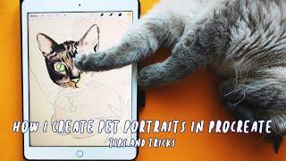 HOW TO CREATE DIGITAL PET PORTRAITS IN PROCREATE