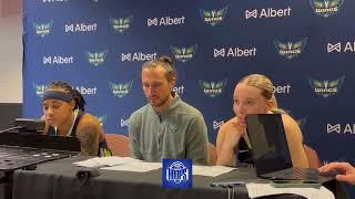 Dallas Wings Postgame Interview: Paige Bueckers, Aziaha James & Coach Koclanes After Win vs. Sun