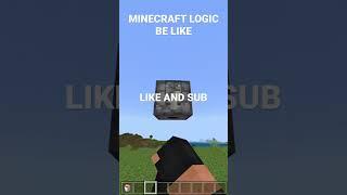 Minecraft Logic Be Like….. #shorts #minecraft #minecraftshorts #minecraftedit #minecraftmeme