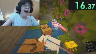 Minecraft 1.17 Speedrun [00:57] (WORLD RECORD)