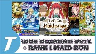 1,000 Diamonds Pulls and Rank 1 Maid Run [SAO Memory Defrag]