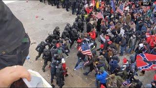 January 6 anniversary | Rioters clash with police on Capitol Hill