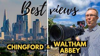 Best views of LONDON SKYLINE from the hills of Chingford and Waltham Abbey