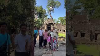 Family photo at Taprum temple Cambodia #cambodia #temple #family #viralvideo #fyp