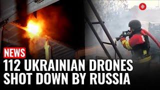 Russia Says It Shot Down 112 Ukrainian Drones in One of the Largest Overnight Attacks