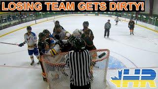 Losing team gets DIRTY in playoffs! Phantoms beer league hockey goalie GoPro