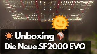 Neues Packet auspacken und prüfen: Die Spider Farmer SF2000 EVO lmh301 Samsung Pflanzen led