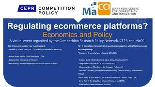 Regulating ecommerce platforms? Economics and Policy