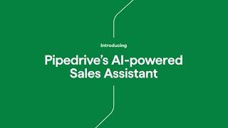 Pipedrive's AI-powered Sales Assistant is here to help you close more deals! 