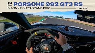 DRS !!! POV | PORSCHE 992 GT3 RS | HOTLAP | MAGNY-COURS