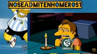 Mexico 0 Estados Unidos 3/ Memes Simpson/ Noseadmitenhomeros1