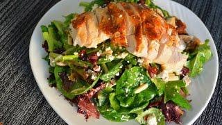 Chicken, Cranberry, and Almond Salad Recipe with Citrus Champagne Vinaigrette | Cooking With Carolyn