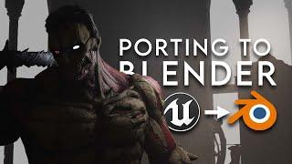 How to Port 3D Models from Unreal Engine Games to Blender with UEShaderScript